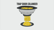 Load and play video in Gallery viewer, TRAPDOOR COLANDER WITH NO MESS FOOD RELEASE
